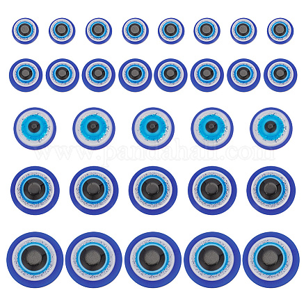 Arricraft 350 個 5 スタイルクラフト樹脂人形の目  ぬいぐるみの目  ブルー  7.5~16x3~4.5mm DIY-AR0003-15-1