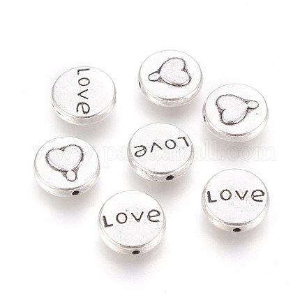 Idées cadeaux de Saint Valentin pour ses perles en alliage d'argent tibétain X-LF8937Y-NF-1