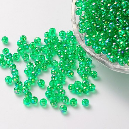 Eco-Friendly Transparent Acrylic Beads PL732-8-1