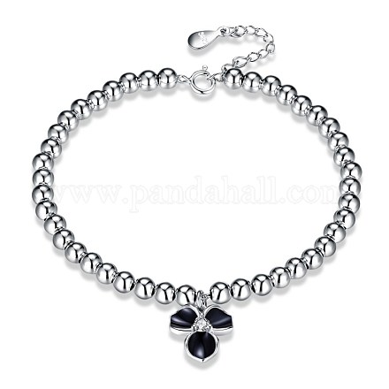 925 Sterling Silver Charm Bracelets BJEW-BB32756-1