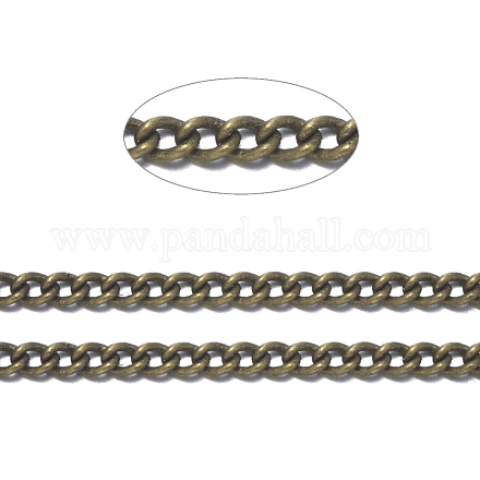 Brass Curb Chains X-CHC-S096-AB-NF-1-1