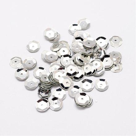 Perles de paillette en plastique PVC-A001-5mm-08-1