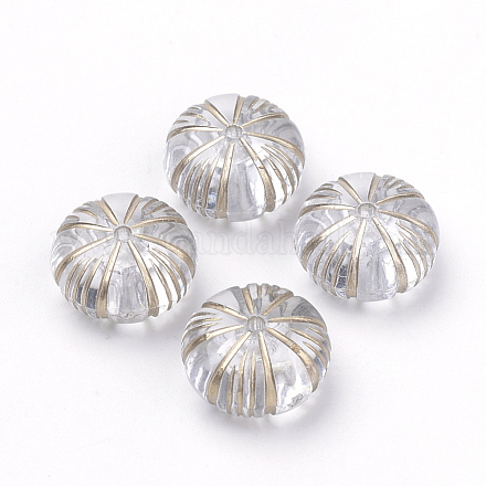 Perles acryliques transparentes X-PACR-Q115-47-1
