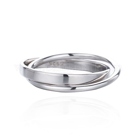 925 стерлингового серебра кольца перста RJEW-BB48466-A-1