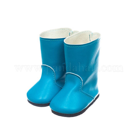 Chaussures de pluie poupée en cuir pu DOLL-PW0001-304-06-1