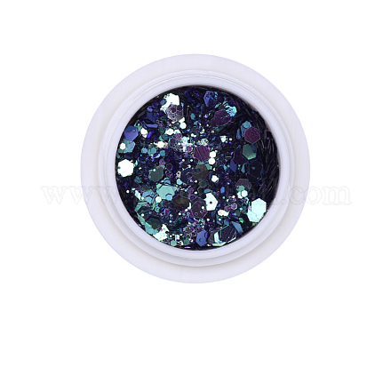 Accesorios de decoración de arte de uñas brillantes hexagonales MRMJ-T063-545H-1