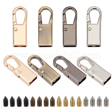 Wadorn 8 set 4 colori accessori per blocco borsa hardware in lega di zinco FIND-WR0004-70-1