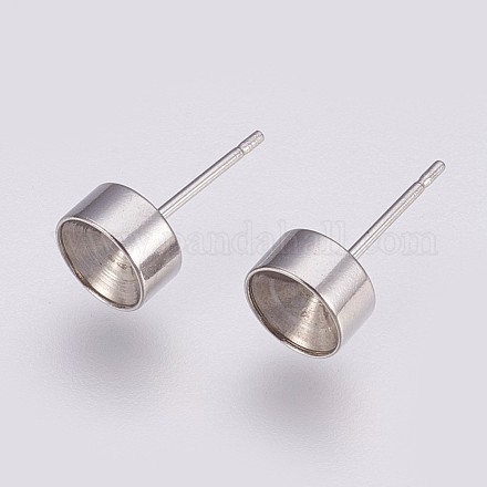 Accessoires des clous d'oreilles en 304 acier inoxydable STAS-I088-H-02P-1