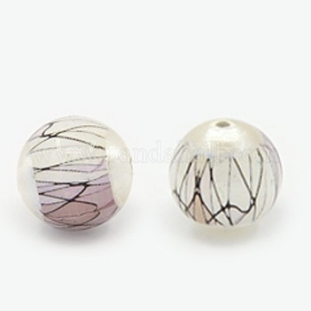 Picture Glass Beads GLAA-J002-04-1