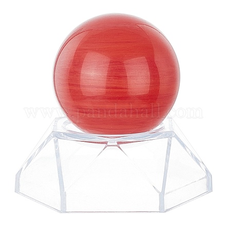 CRASPIRE 2Pcs 2 Style Natural Quartz Crystal Ball DJEW-CP0001-08-1