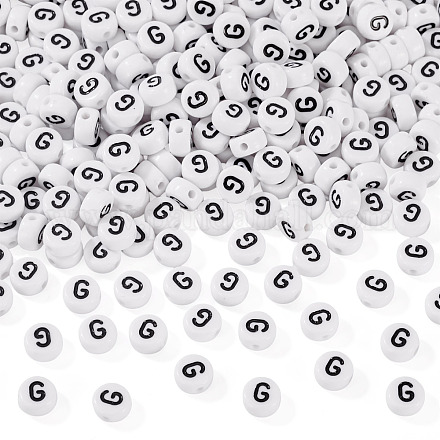 500шт акриловые бусины SACR-TA0001-55G-1