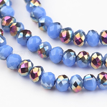 Chapelets de perles en verre électroplaqué EGLA-P018-4mm-H03-2A-1