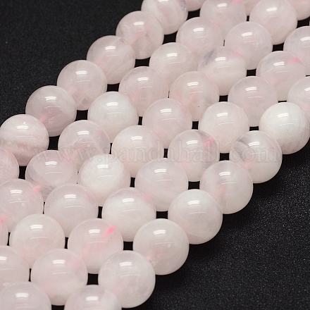 Chapelets de perles en quartz rose naturel X-G-P335-21-8mm-1