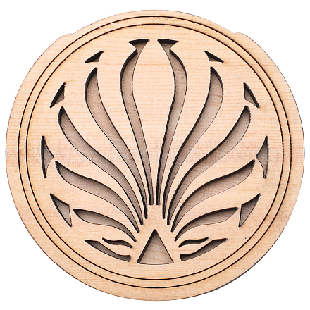 Wood Guitar Sound Hole Covers WOOD-WH0030-59-1