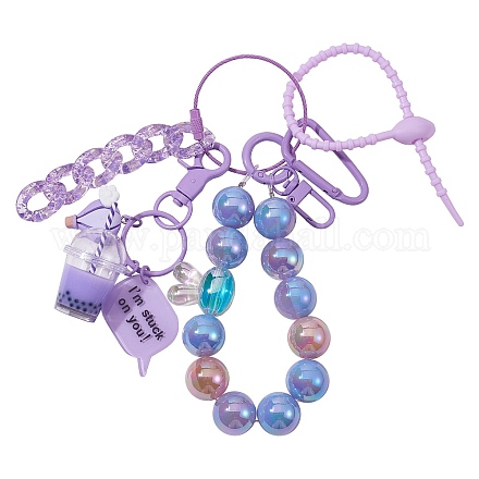 Bracelet porte-clés perlé pour femme JX425B-1