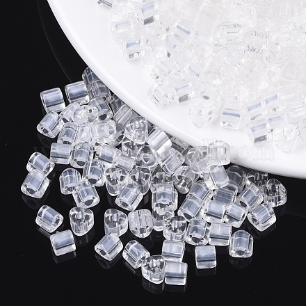Perles en verre transparentes SEED-S039-01B-01-1