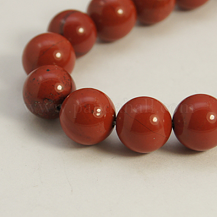 Natural Red Jasper Round Beads Strands GSR16mmC011-1