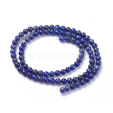 Chapelets de perles en lapis-lazuli naturel G-P430-07-A-1