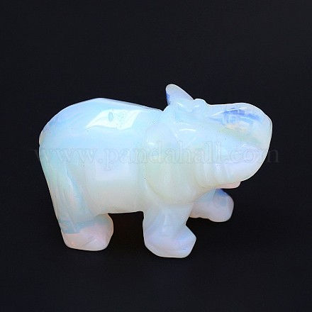 Opal 3d Elefanten nach Hause Display Dekorationen G-A137-B01-02-1