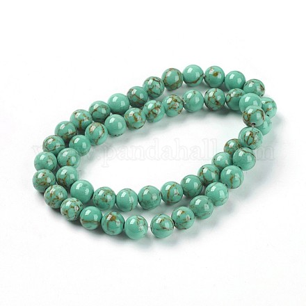 Perles de turquoise synthétique G-H1148-1-1