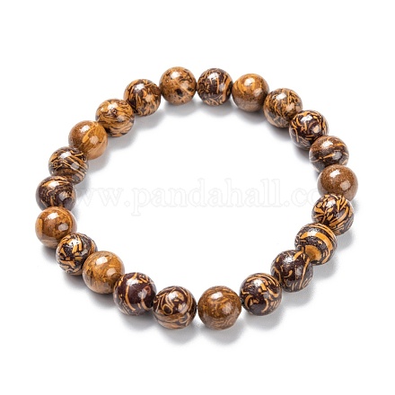 Bracelets de perles extensibles en pierres précieuses naturelles G-A185-01N-1