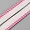Flat Cotton Book Headbands, with Knitted Strip and Spool, for Book Binding Decorations, Pink, 13x1mm, about 109.36 Yards(100m)/Roll