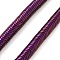 Electroplated Synthetic Non-magnetic Hematite Beads Strands, Wavy Disc, Purple Plated, 6x1mm, Hole: 0.9mm, about 364pcs/strand, 15.75''(40cm)