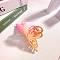 Plastic Claw Hair Clips, Two Tone, Butterfly, Gold, 110x70mm