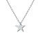 Alloy Pendant Necklaces for Women, Platinum, Star, 12.60 inch(32cm)