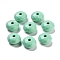Opaque Acrylic Beads, Faceted, Rondelle, Medium Aquamarine, 8.5x5mm, Hole: 1.8mm