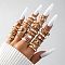 23Pcs 23 Style Alloy Open Cuff Rings Set with Rhinestone, Enamel Stackable Rings, Mixed Shape, Golden, Inner Diameter: 16~18mm, 1Pc/style