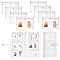 1Pc Rectangle PP Plastic Jewelry Storage Albums, Photo Albums, with 100Pcs PVC Zip Lock Bags, Clear, 101Pcs/bag