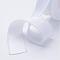 Polyester Frayed Grosgrain Ribbons, Printed, with Fringe Tassel, White, 5/8 inch(16mm), about 50yards/roll(45.72m/roll)