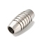 304 Stainless Steel Magnetic Clasps, Column, Stainless Steel Color, 20x10x10mm, Hole: 5mm.