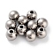 Titanium Beads, Round, Stainless Steel Color, 6x5mm, Hole: 2mm