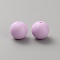 Silicone Beads, Round, Plum, 15mm, Hole: 2mm