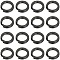 240Pcs 304 Stainless Steel Split Rings, Double Loop Jump Rings, Black, 8x1.8mm, Inner Diameter: 5.8mm