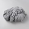 Braided Cotton Hollow Cord, Flat, Gray, 10mm, about 92.96 Yards(85m)/pc