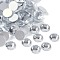 Glass Flat Back Rhinestone, Grade A, Back Plated, Faceted, Half Round, Crystal, 4.6~4.8mm, about 1440pcs/bag