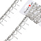Rhinestone Cup Chains, Alloy Strass Chains, for Jewelry Garnet Making, with Card Paper, Crystal, 20x6.5mm