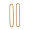 Ion Plating(IP) 304 Stainless Steel Linking Rings, Oval, Real 18K Gold Plated, 30x5x1mm, Inner Diameter: 27.5x3mm