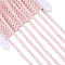 25 Yards Polyester Elastic Wavy Fringe Trim Ribbon, Stretchy Wave Bending Lace Trim, Pink, 1/4 inch(7mm)
