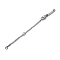 304 Stainless Steel Chain Extender, with 201 Stainless Steel Chain, Stainless Steel Color, 95mm