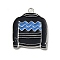 Winter Theme Alloy Enamel Pendants, Platinum, Clothes, 23x19x1.7mm, Hole: 1.8mm