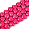 Synthetic Turquoise Beads Strands, Dyed, Heart, Cerise, 7.5~8x8~8.5x4.5~5mm, Hole: 1mm, about 51~52pcs/strand, 14.96~15.16 inch(38~38.5cm)