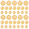 PH PandaHall 60pcs 18K Gold Plated Hollow Beads, 3 Styles Golden Round Brass Beads 5/6/8mm Filigree Beads Metal Spacer Beads Loose Beads for DIY Earrings Bracelet Pendant Waist Chain Necklaces Jewelry