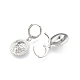 Boucles d'oreilles à levier pendantes en laiton avec lion pour femme EJEW-N012-103P-3