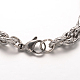 304 Stainless Steel Rope Chains Bracelets BJEW-L499-05P-2