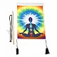 Chakra Cloth Wall Hanging Tapestry HJEW-M003-03E-4
