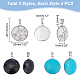 UNICRAFTALE 12Pcs 3 Colors Turquoise Pendant 31mm Dome Turquoise Necklace Pendants Dyed Half Round Charms with 8x3mm Pendant Bails for DIY Necklace Jewelry Making STAS-UN0039-61-3